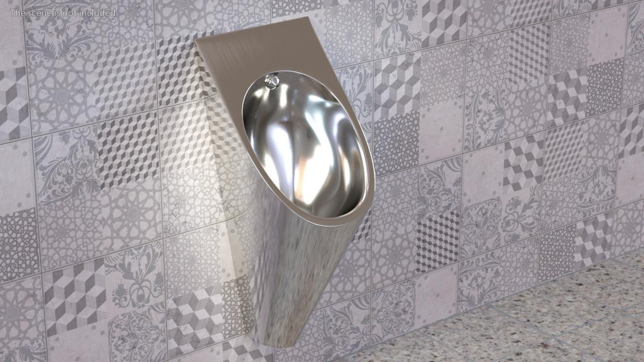 3D Stainless Steel Pod Urinal