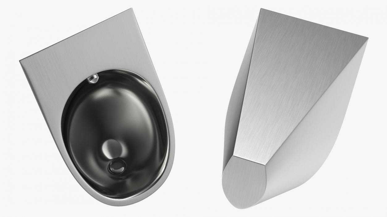 3D Stainless Steel Pod Urinal