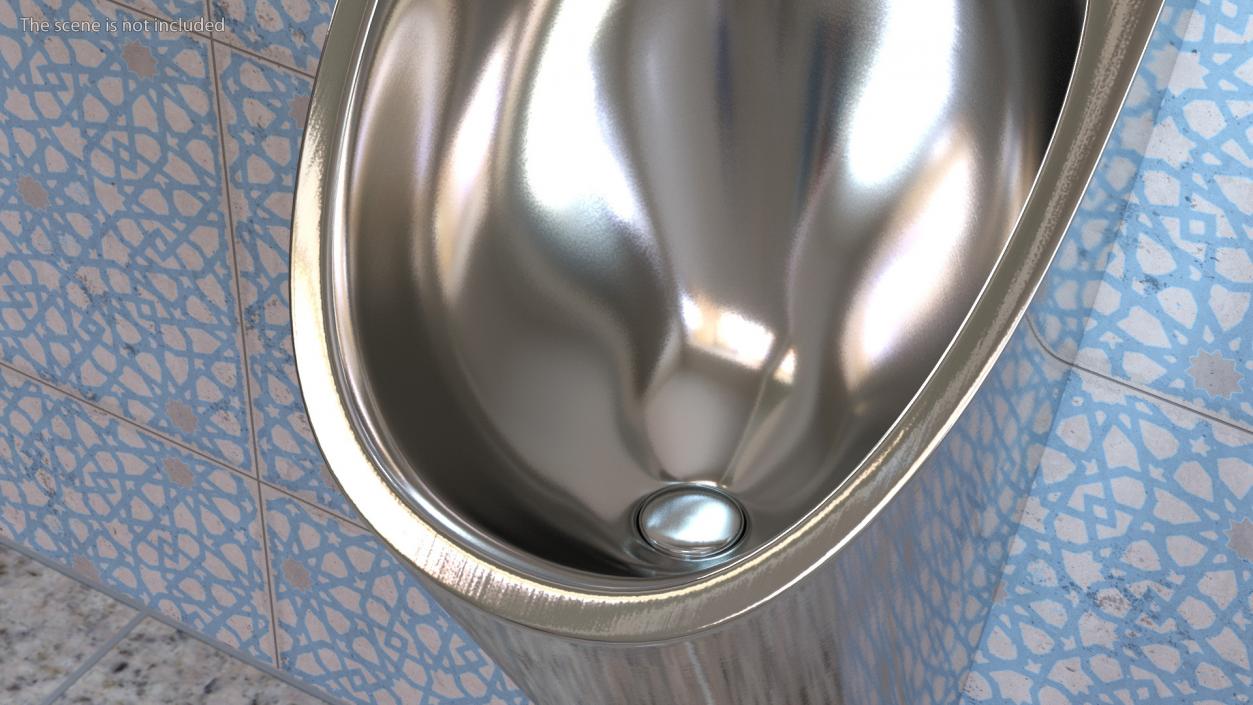 3D Stainless Steel Pod Urinal