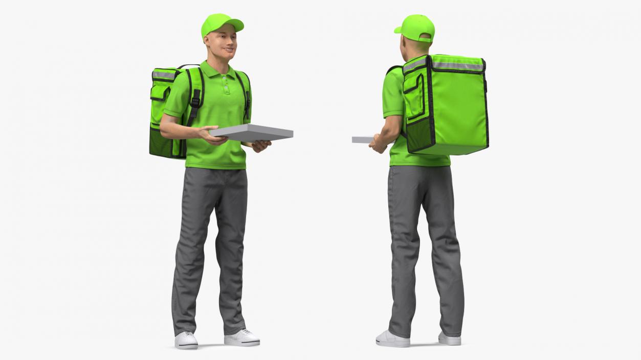 3D Delivery Men Collection model