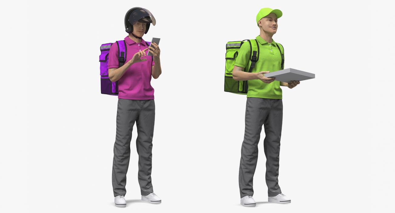 3D Delivery Men Collection model