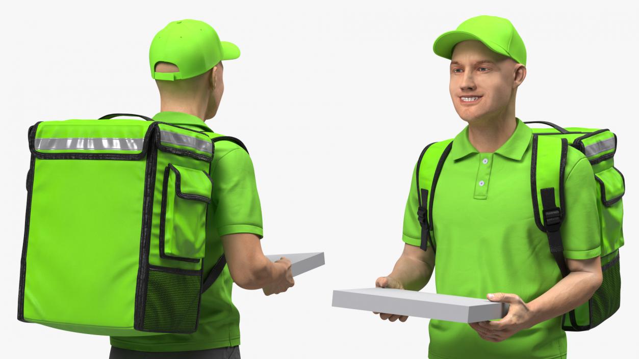 3D Delivery Men Collection model