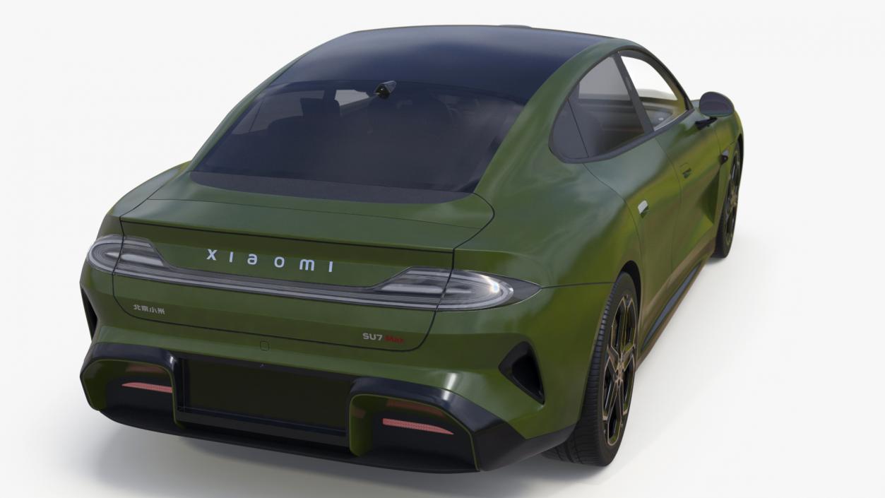 Xiaomi SU7 EV Sleek Car 2023 Verdant Green 3D