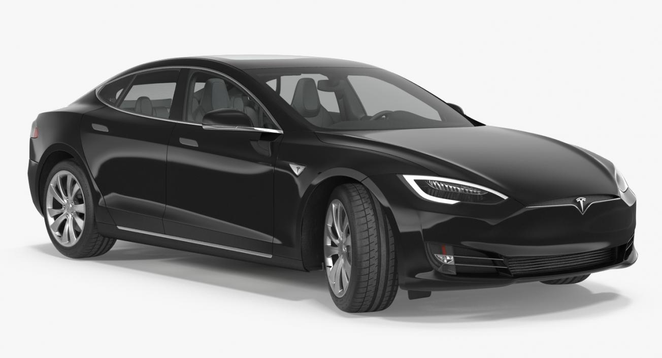 3D model Tesla Rigged Cars Collection 2