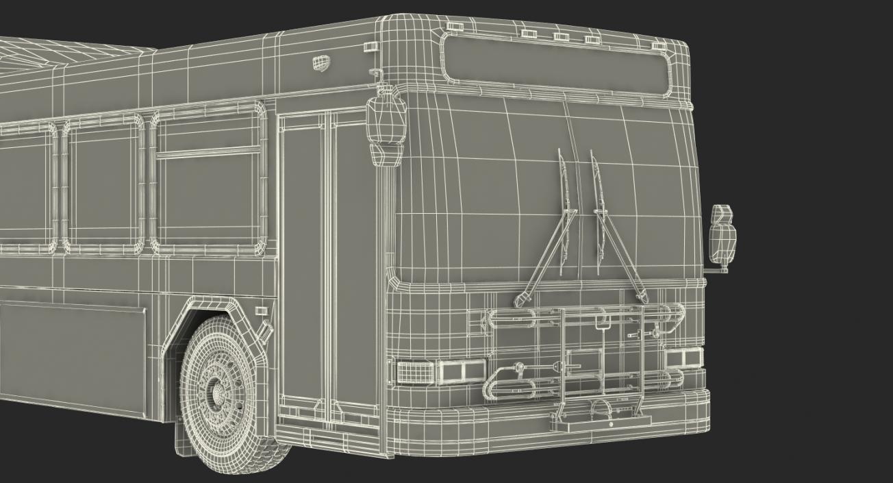 3D Gillig Low Floor Diesel Electric Hybrid Bus model