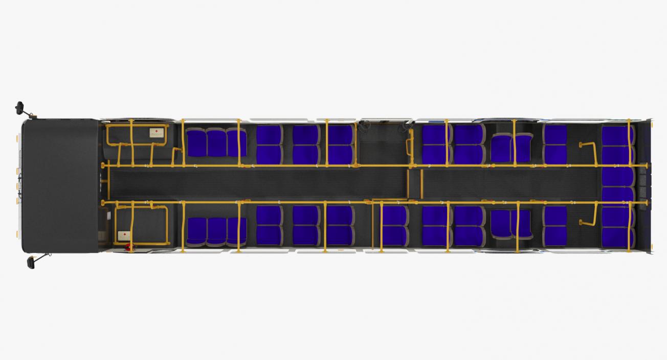 3D Gillig Low Floor Diesel Electric Hybrid Bus model