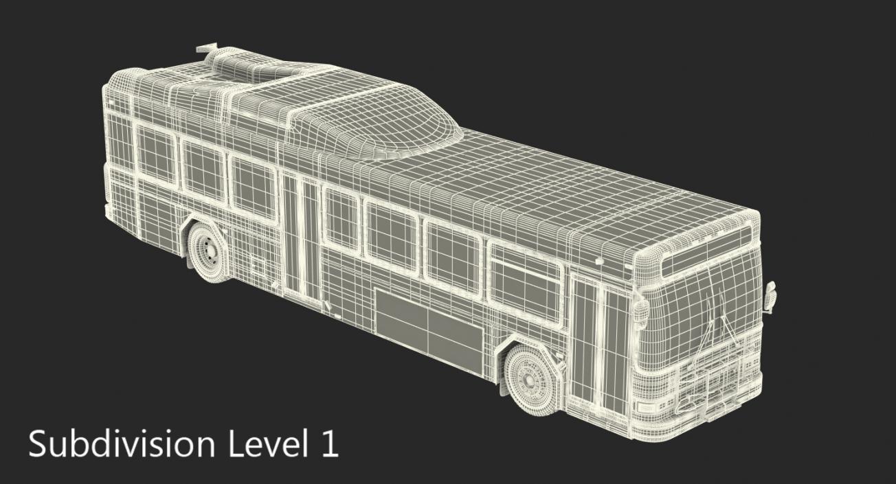 3D Gillig Low Floor Diesel Electric Hybrid Bus model