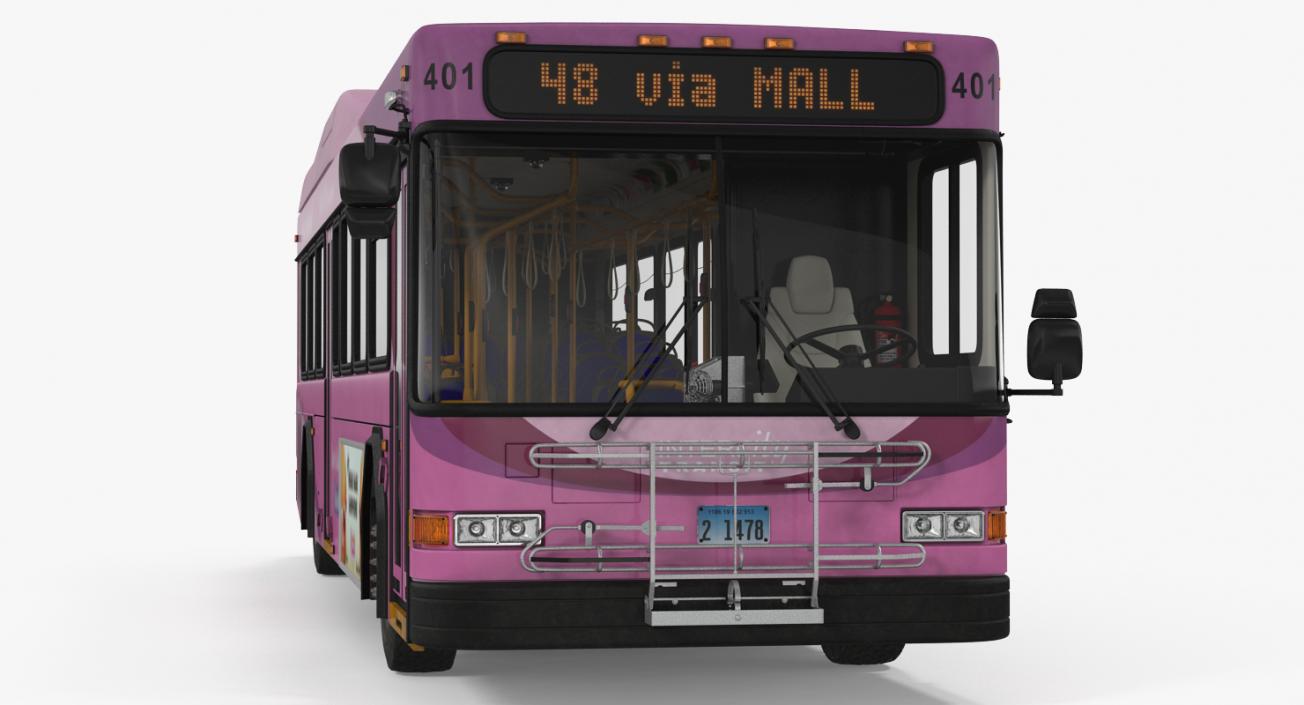 3D Gillig Low Floor Diesel Electric Hybrid Bus model