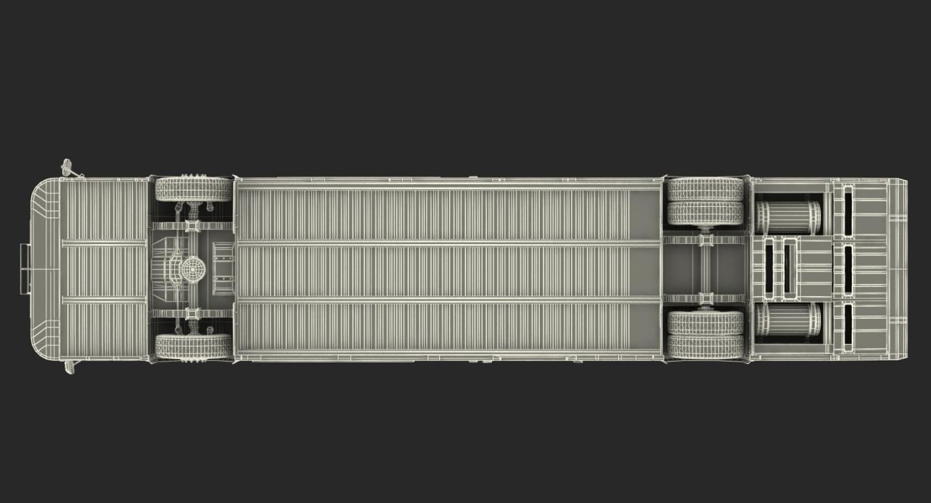 3D Gillig Low Floor Diesel Electric Hybrid Bus model