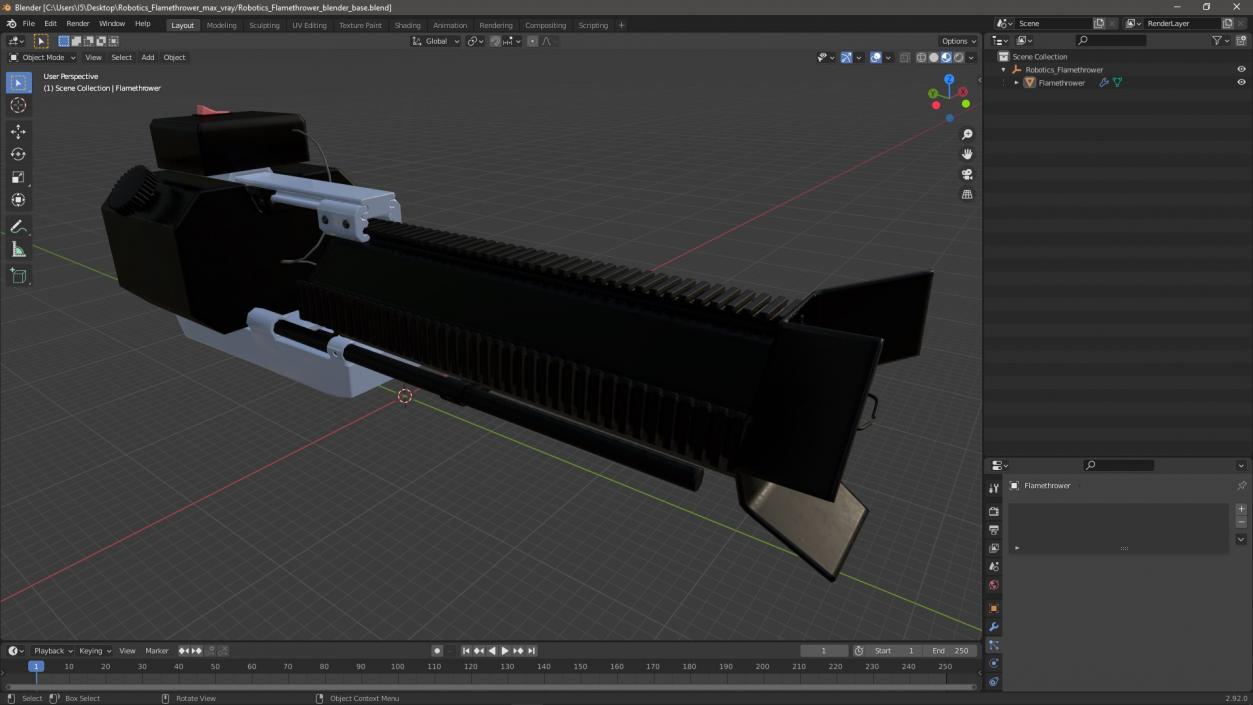 3D Robotics Flamethrower