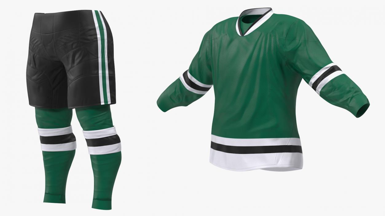 3D model Hockey Clothes Green