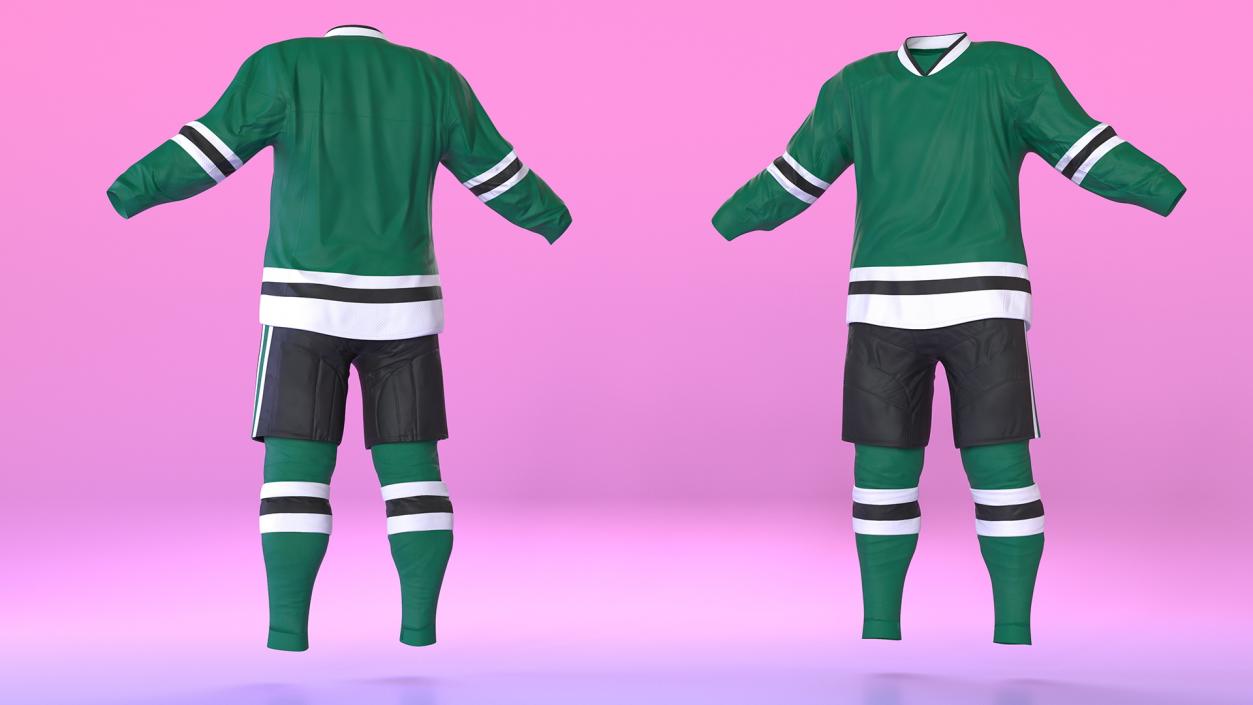 3D model Hockey Clothes Green