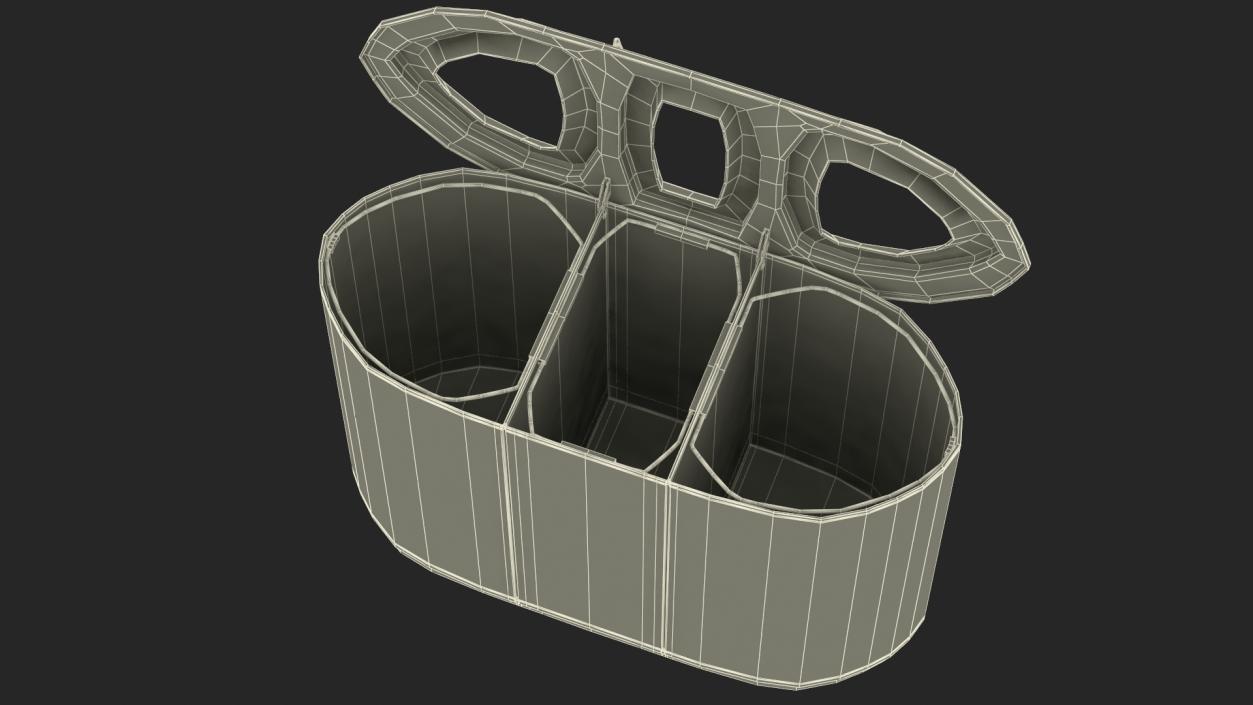 Recycle Bin Triple Aperture 3D