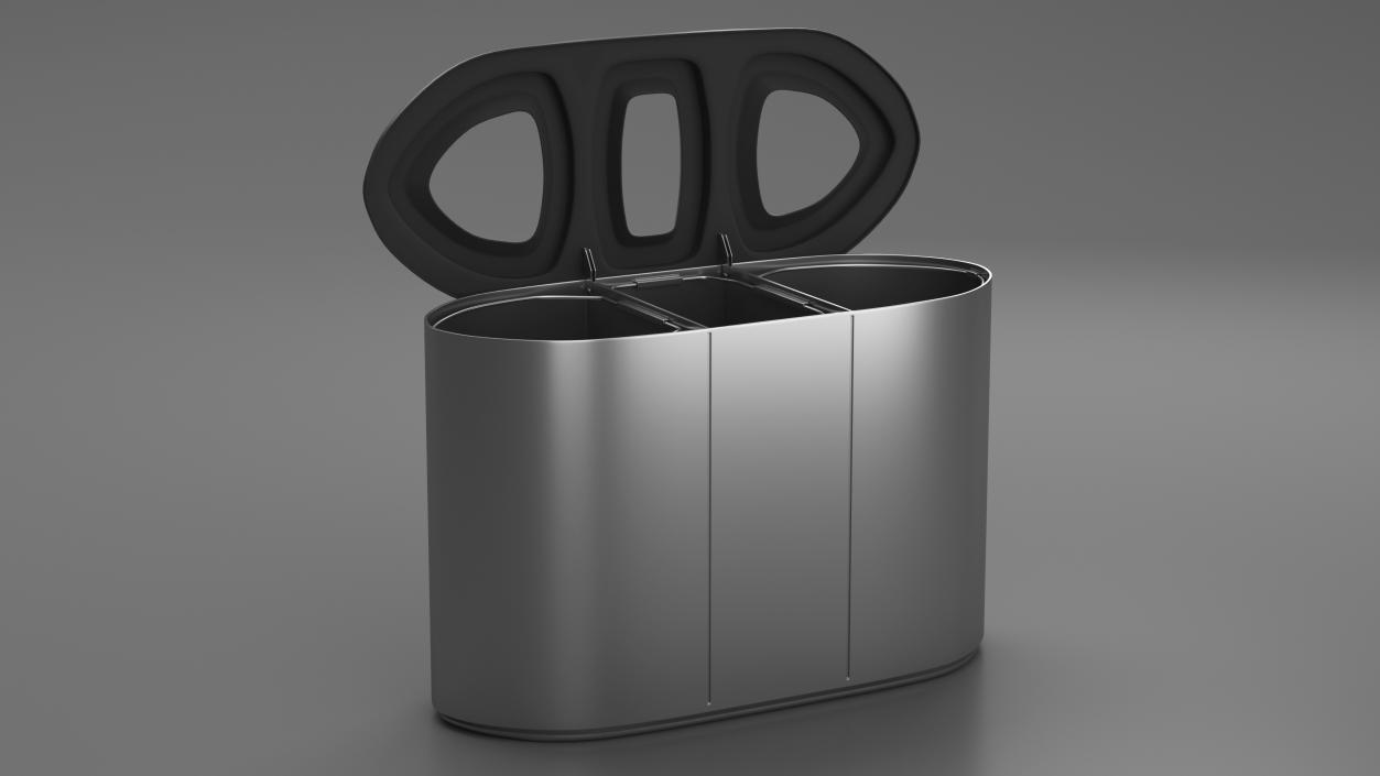 Recycle Bin Triple Aperture 3D