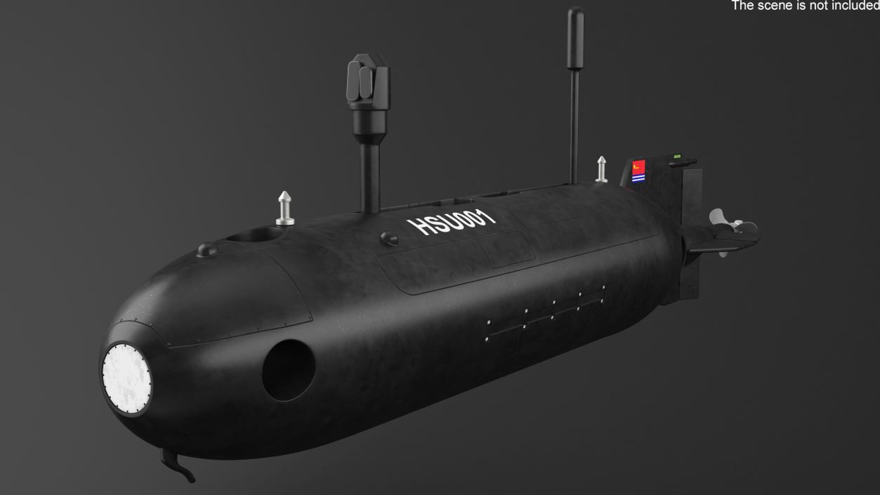 3D HSU 001 Chinese Submarine Drone