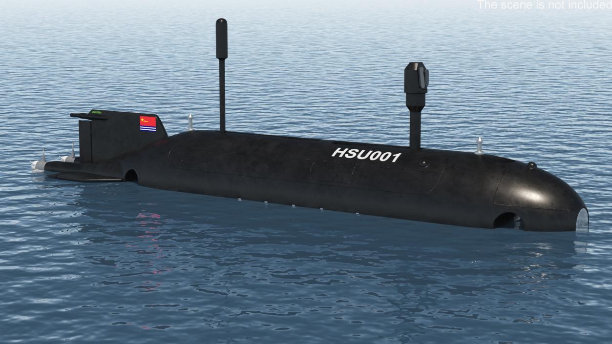 3D HSU 001 Chinese Submarine Drone