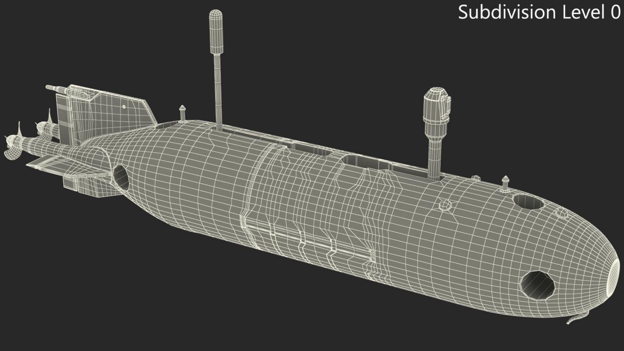 3D HSU 001 Chinese Submarine Drone