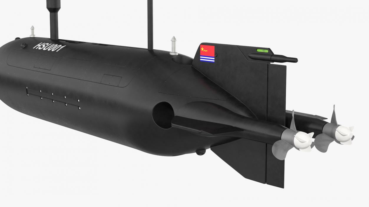 3D HSU 001 Chinese Submarine Drone