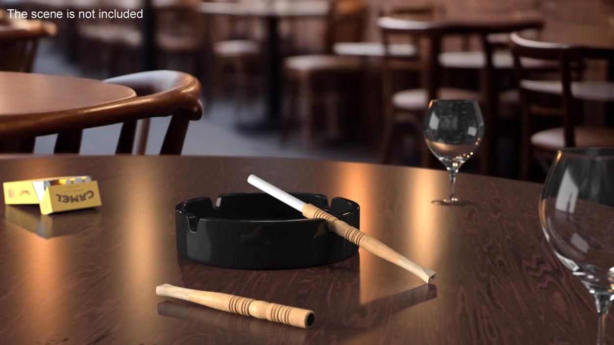 3D Handmade Cigarette Holder Long Light