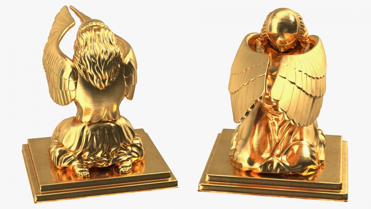 3D Ark of Covenant Angel Figure model