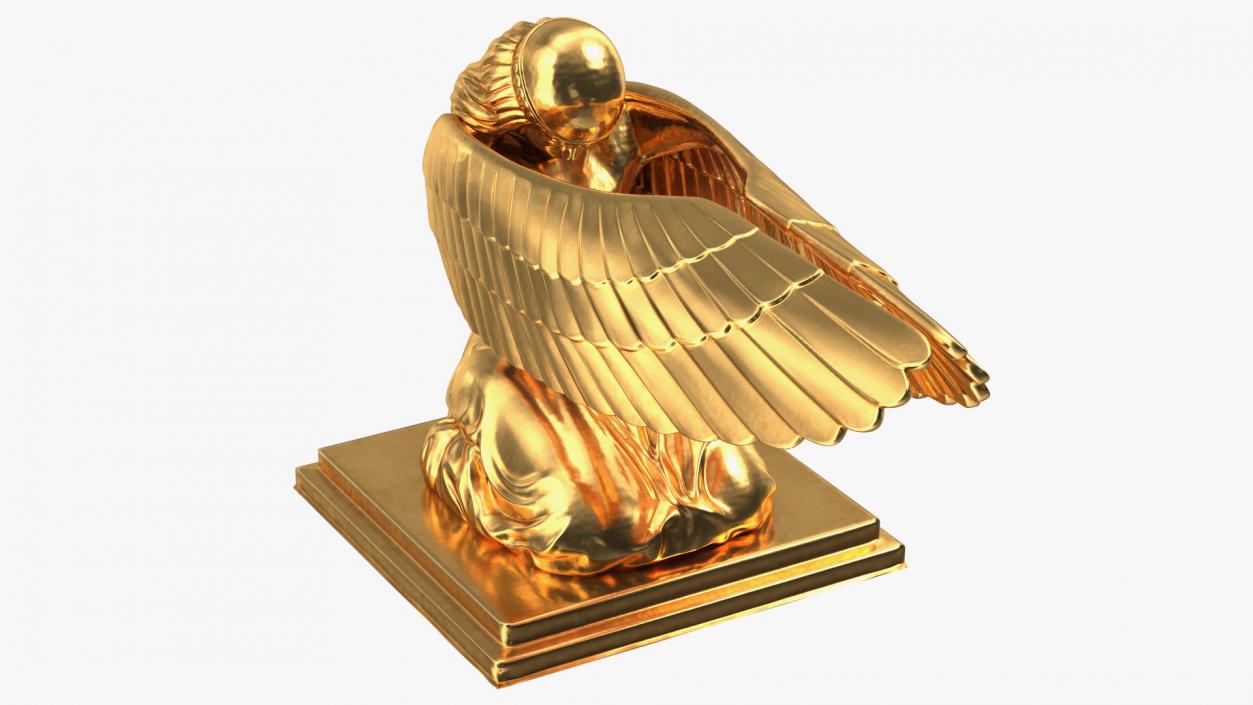 3D Ark of Covenant Angel Figure model