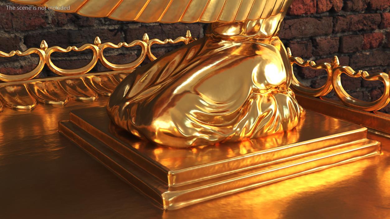 3D Ark of Covenant Angel Figure model