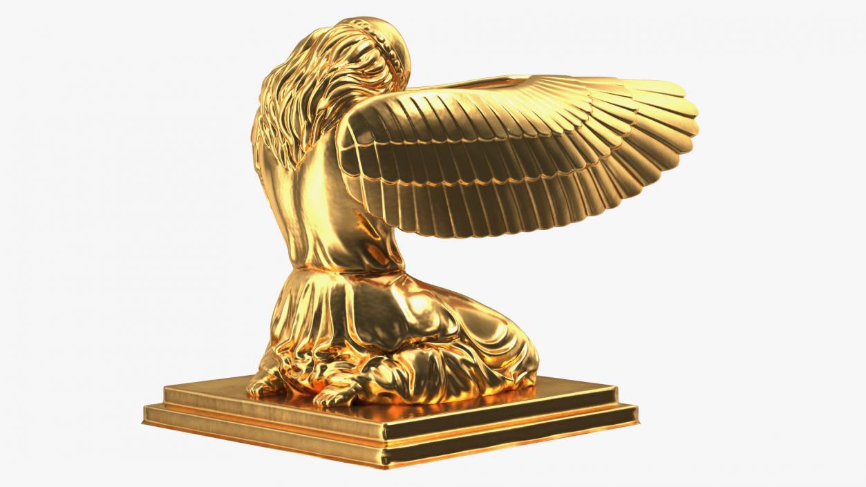 3D Ark of Covenant Angel Figure model