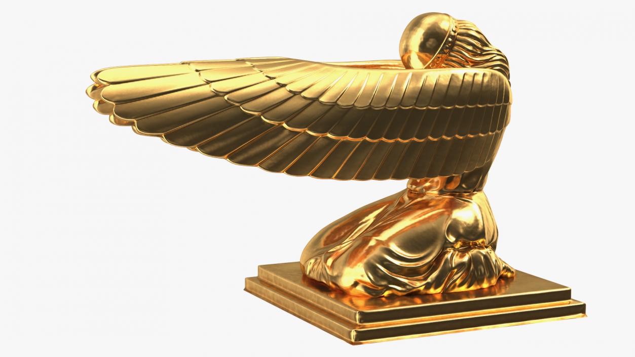 3D Ark of Covenant Angel Figure model