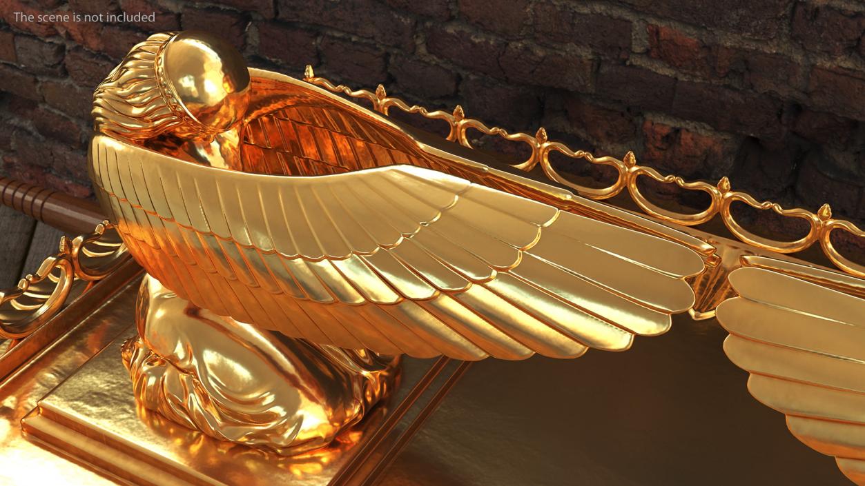 3D Ark of Covenant Angel Figure model