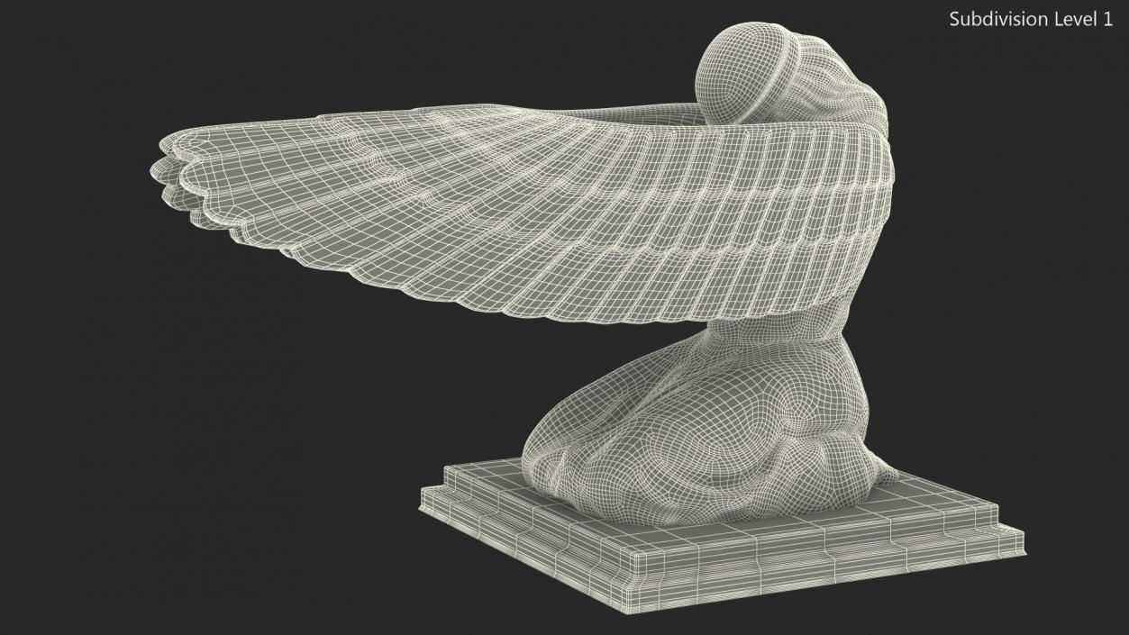 3D Ark of Covenant Angel Figure model