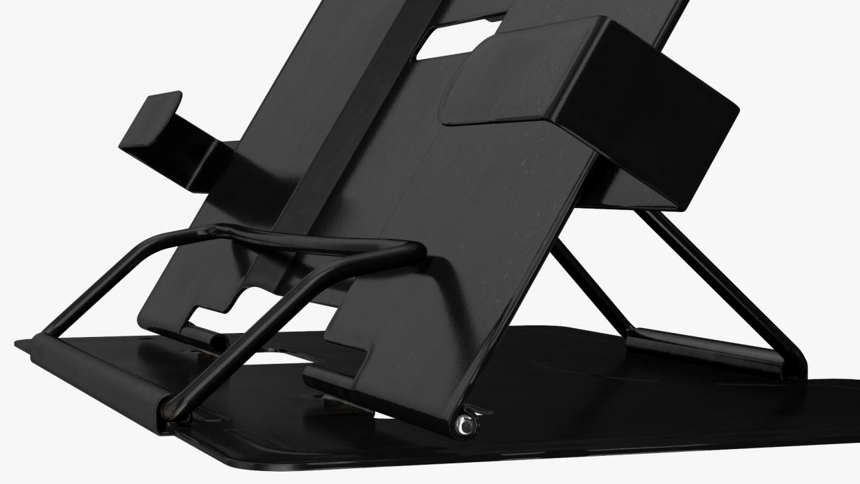 3D Adjustable Metal Book Stand Black model