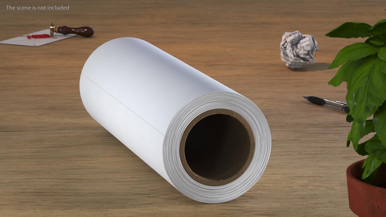 3D Paper Roll White