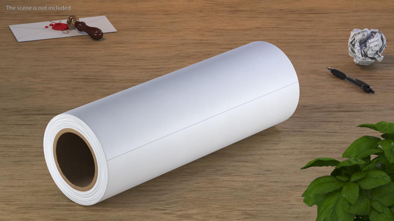 3D Paper Roll White