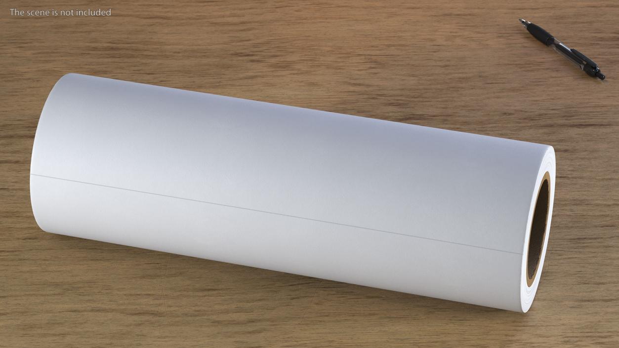 3D Paper Roll White