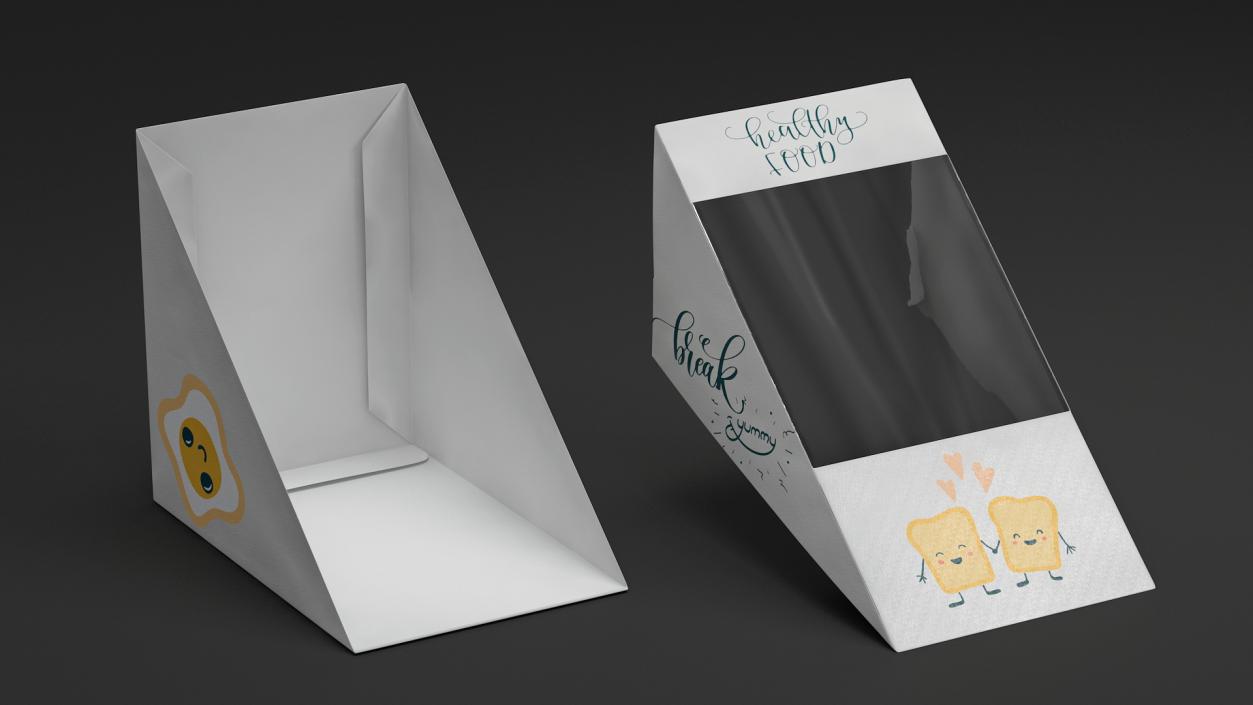 3D model Large Design Sandwich Box