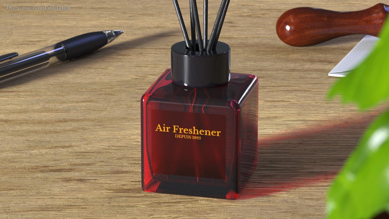 3D Stick Air Freshener Red model