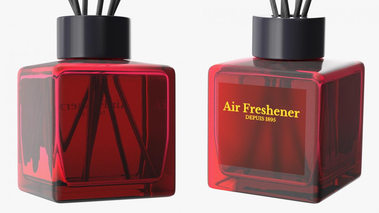 3D Stick Air Freshener Red model