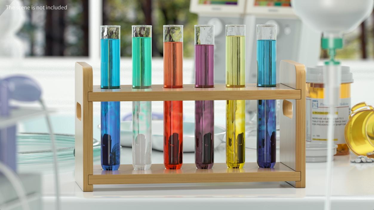 Laboratory Test Tubes Collection 3D