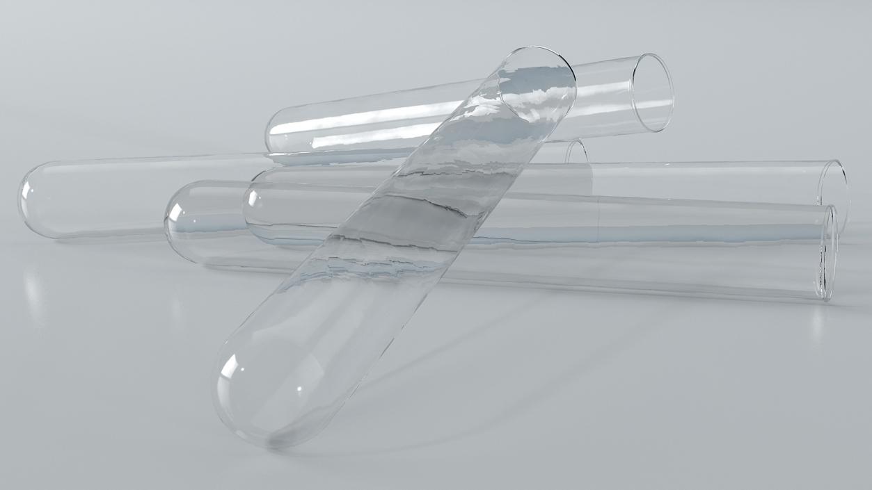 Laboratory Test Tubes Collection 3D