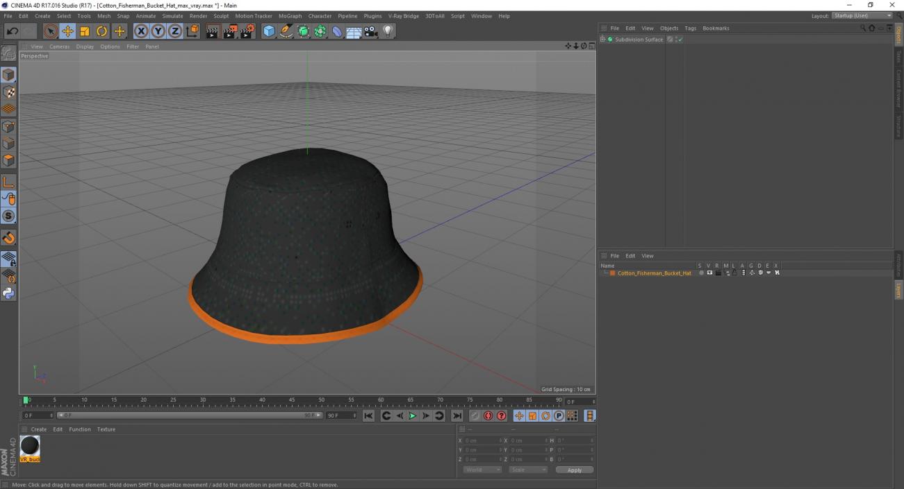 Cotton Fisherman Bucket Hat 3D