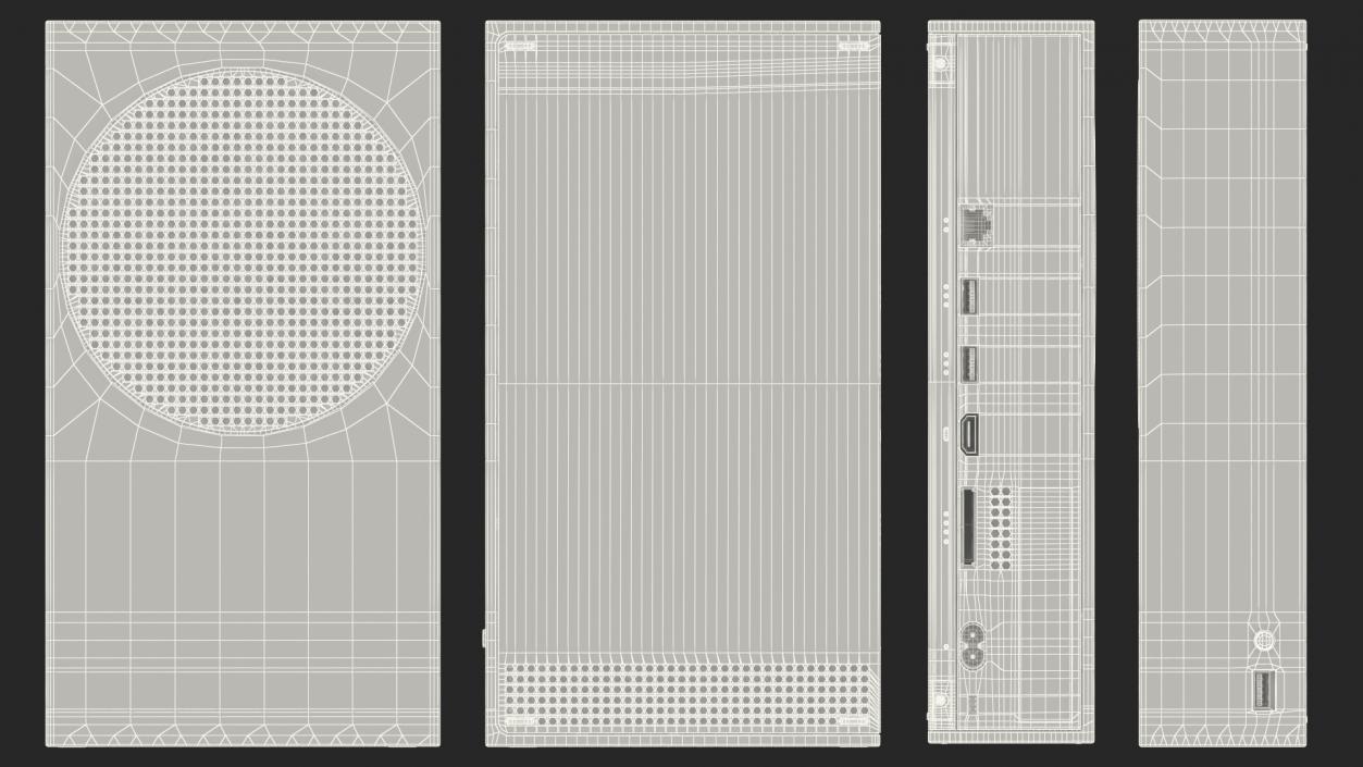 3D Microsoft Xbox Series S with Expansion Card model