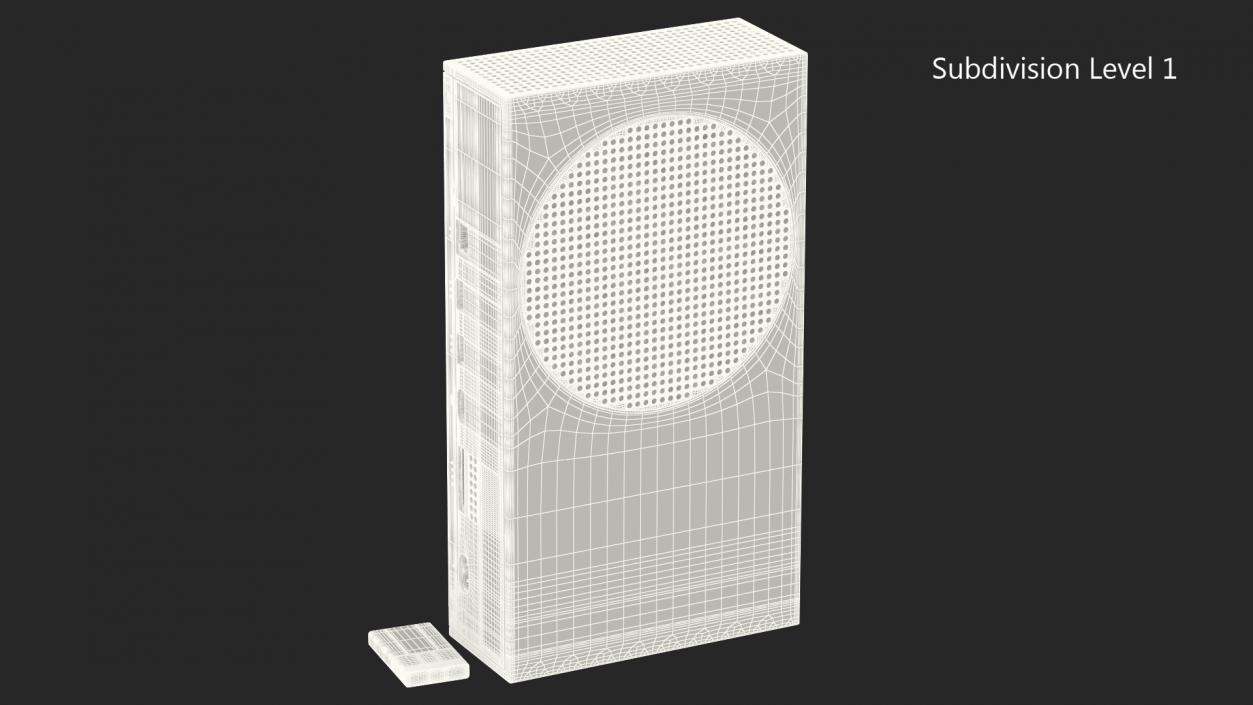 3D Microsoft Xbox Series S with Expansion Card model