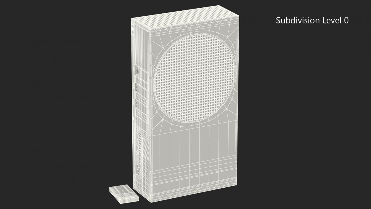 3D Microsoft Xbox Series S with Expansion Card model