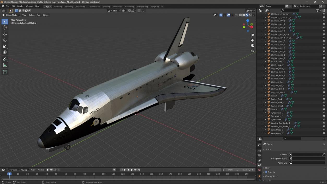 Space Shuttle Atlantis 3D