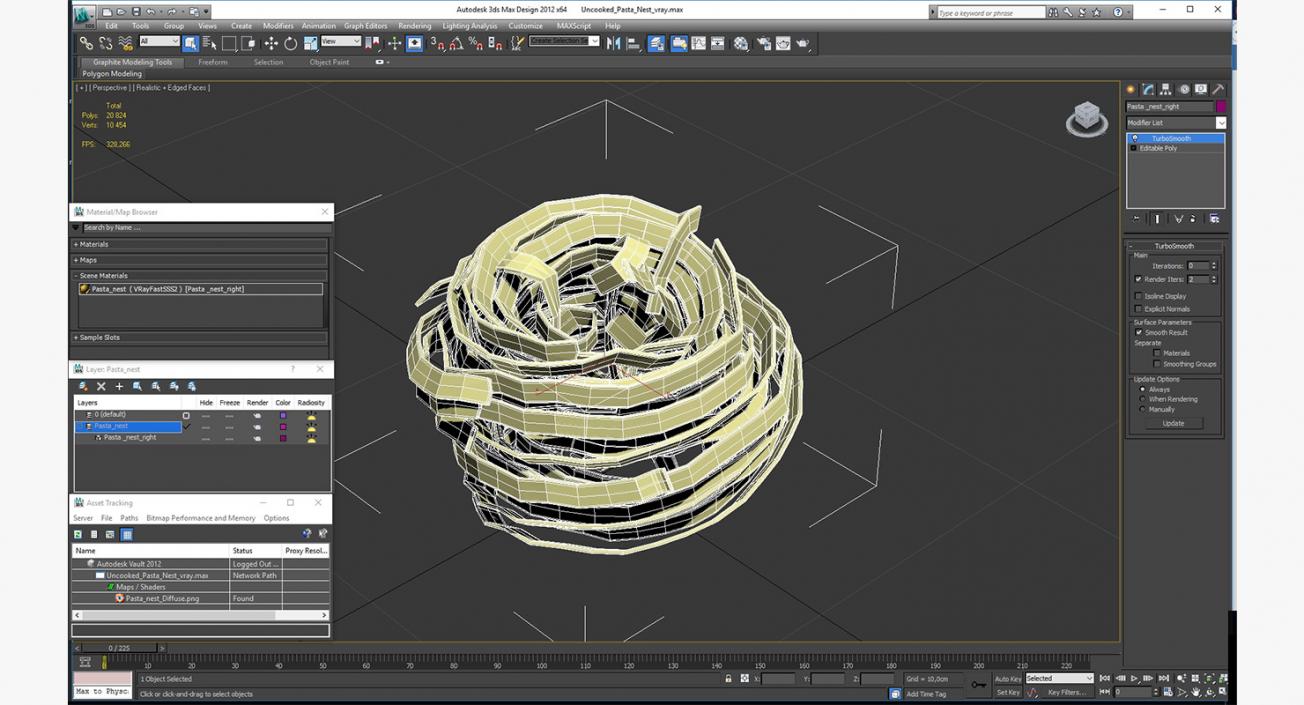 Spaghetti Nest 3D model