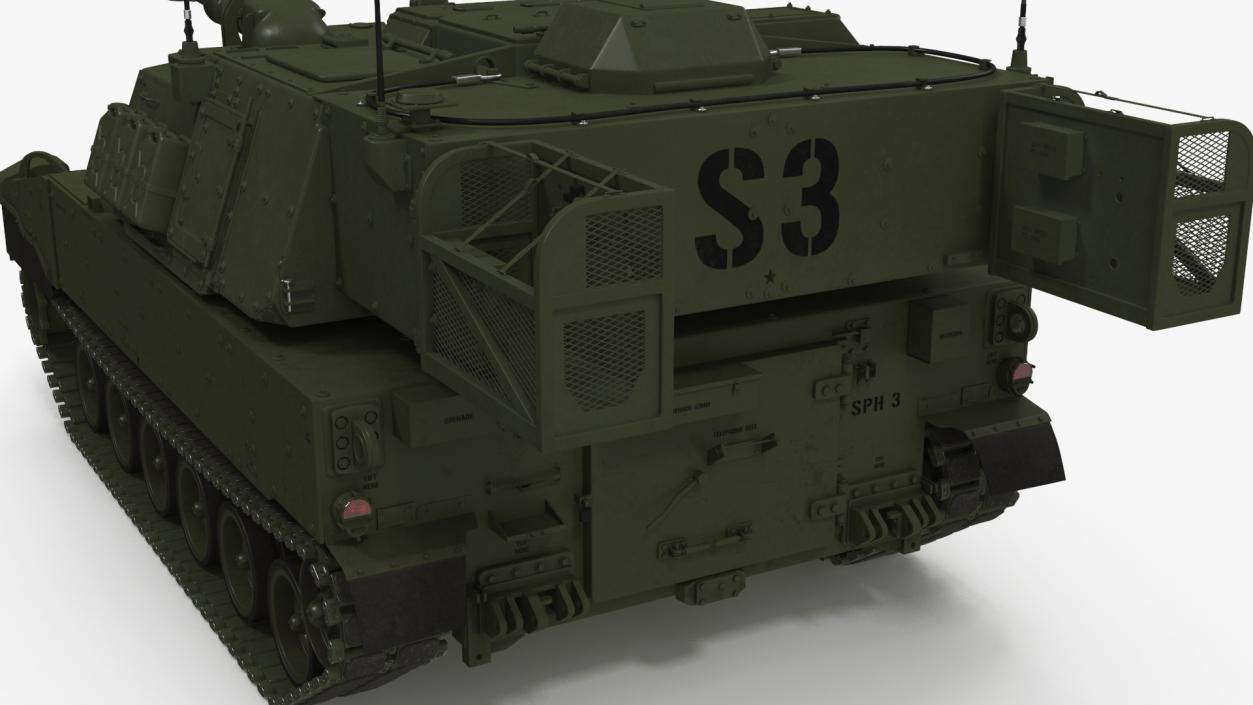 Military Howitzer M109A7 Paladin 3D