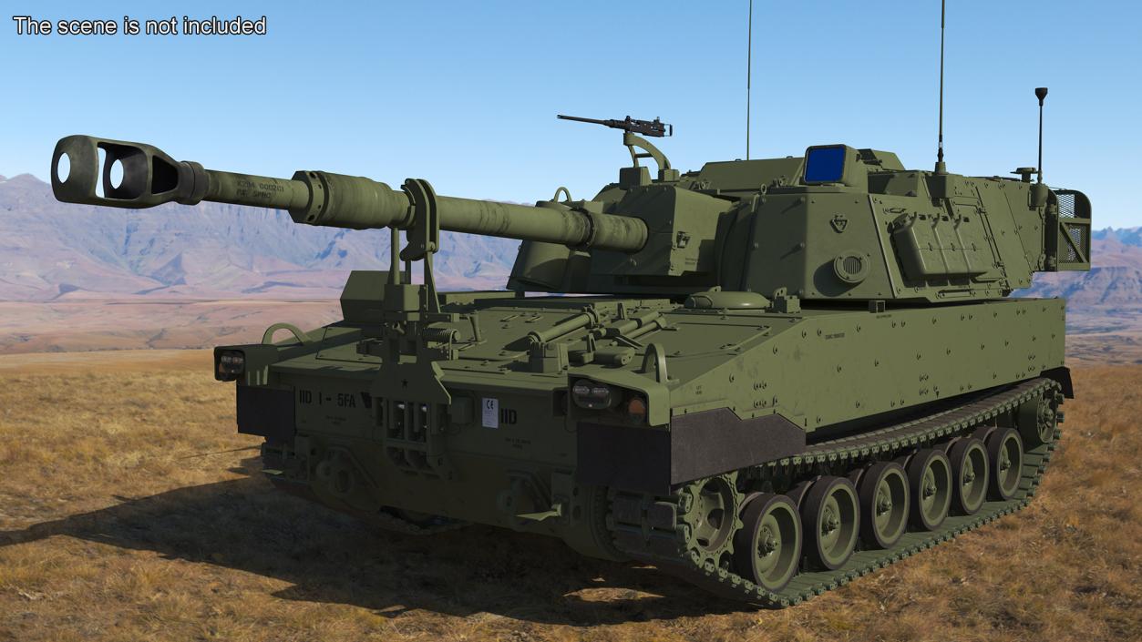 Military Howitzer M109A7 Paladin 3D