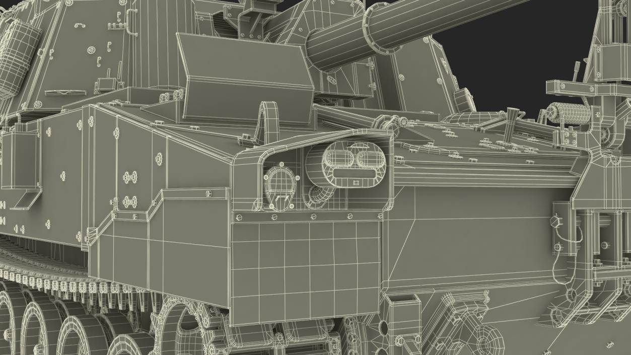 Military Howitzer M109A7 Paladin 3D