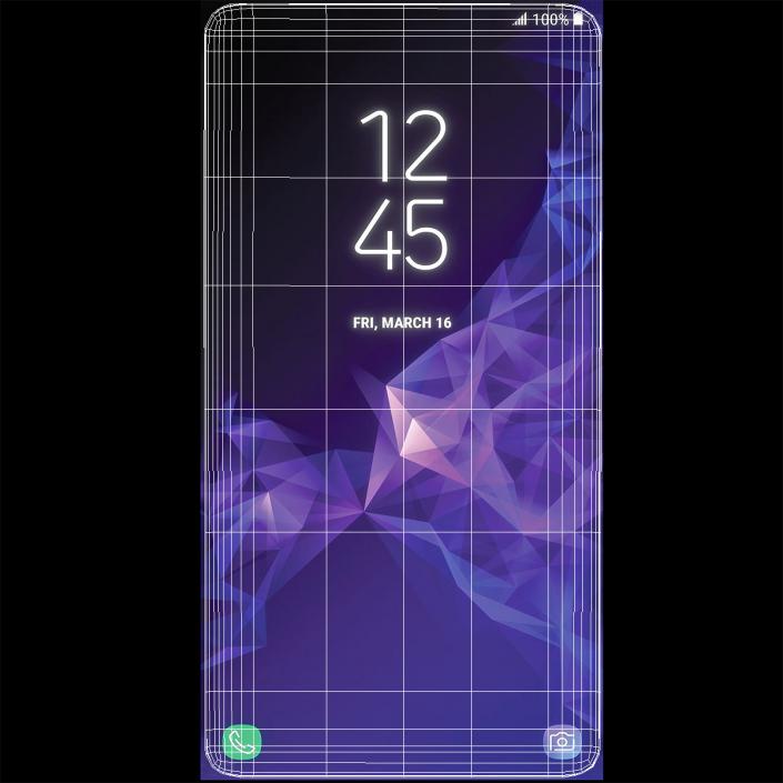 Samsung Galaxy S9 and S9 Plus Lilac Purple 3D