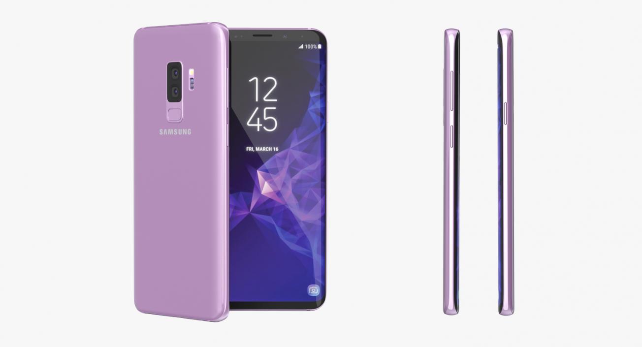 Samsung Galaxy S9 and S9 Plus Lilac Purple 3D